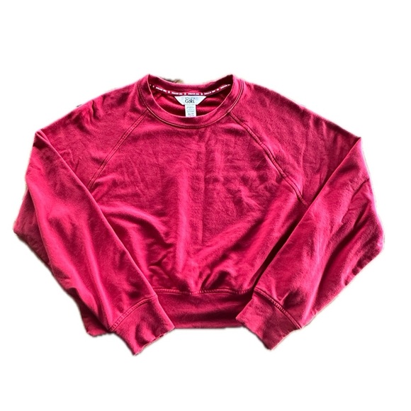 Athleta Girl Red Crewneck Sweatshirt Size XL/14 - Picture 1 of 5
